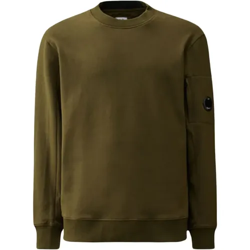 Diagonal Raised Fleece Crew Neck Sweatshirt , male, Sizes: M, XL, L, S - C.P. Company - Modalova