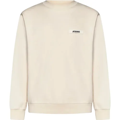 Sweater with Logo Appliqué , male, Sizes: XS, XL, L, M, S - Jacquemus - Modalova