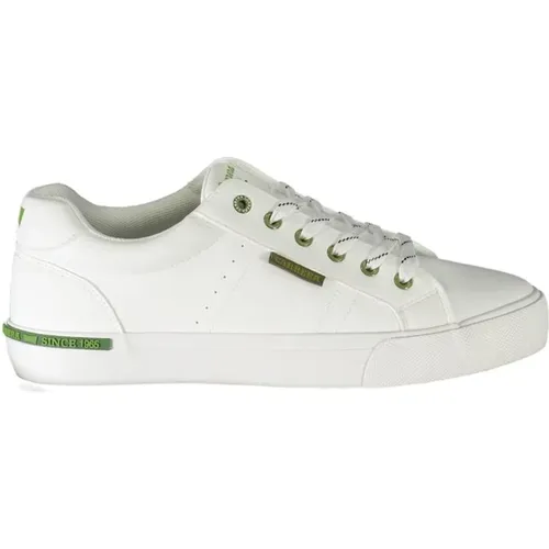 Weiße Polyester-Sneaker mit Schnürsenkeln, Kontrastdetails, Logo , Herren, Größe: 40 EU - Carrera - Modalova