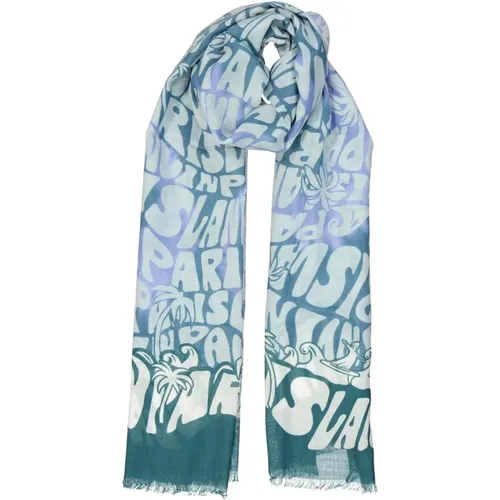 Wool Scarf with Fringe Finish , female, Sizes: ONE SIZE - Lanvin - Modalova