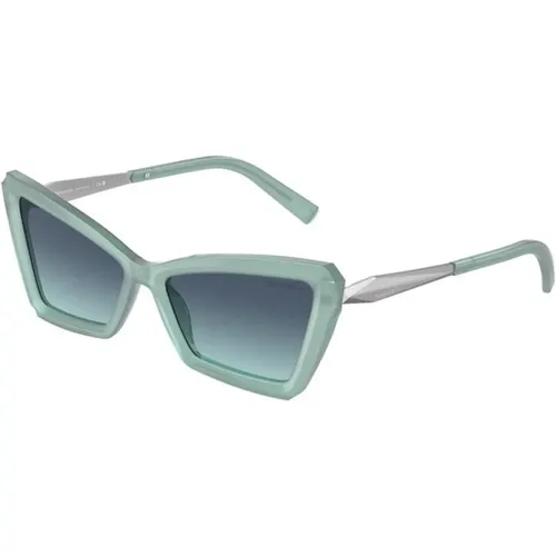 Frame with Celeste and Gradient Lenses , unisex, Sizes: 56 MM - Tiffany - Modalova