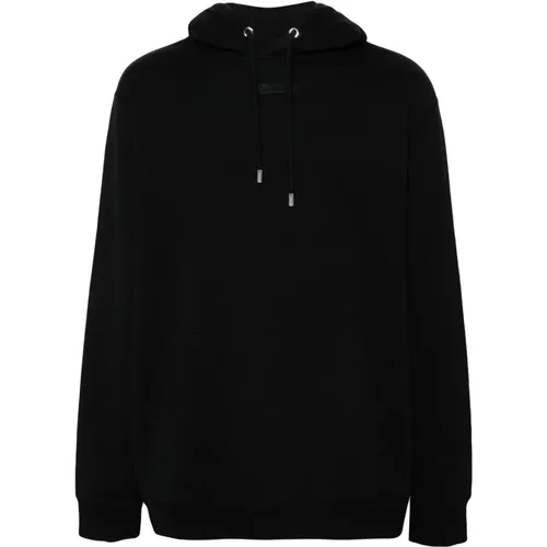 Schwarzer Hoodie mit Patch , Herren, Größe: S - Lanvin - Modalova