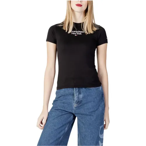 Printed T-Shirt for Women , female, Sizes: S, XS - Tommy Jeans - Modalova