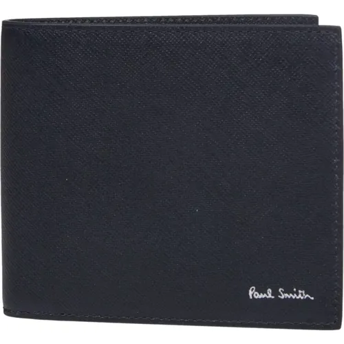 Leather Wallet Multicolor Print , male, Sizes: ONE SIZE - PS By Paul Smith - Modalova