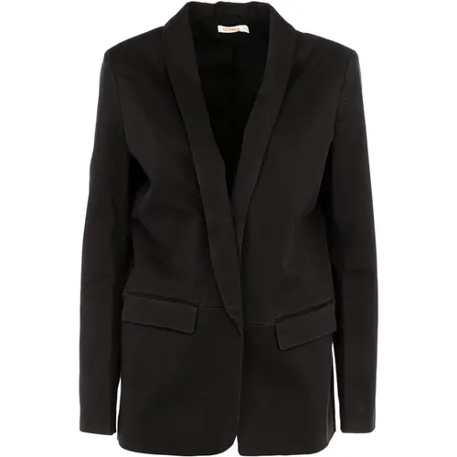 Schwarzer Eleganter Casual Damen Blazer , Damen, Größe: M - Sun68 - Modalova