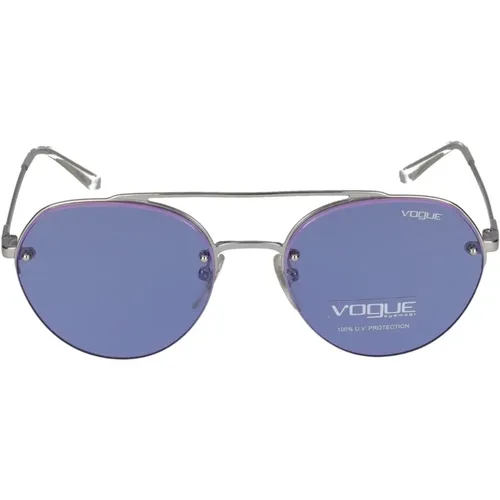 Stylische Sonnenbrille für sonnige Tage , Damen, Größe: 54 MM - Vogue - Modalova