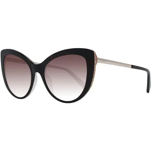 Braune Butterfly Style Sonnenbrille mit Verlaufsgläsern , Damen, Größe: ONE Size - EMILIO PUCCI - Modalova