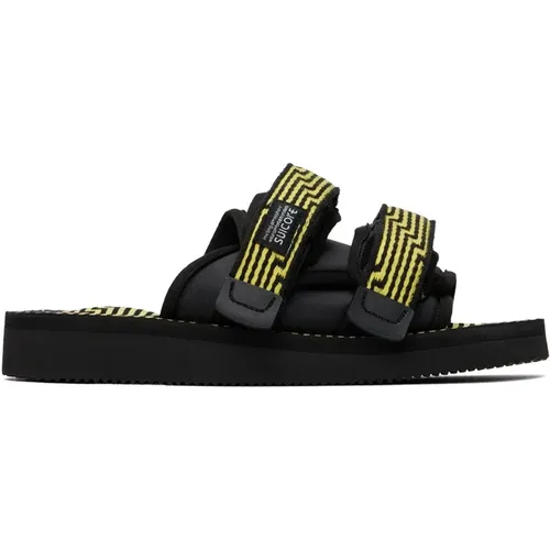 Schwarze Grafische Slip-On Sandalen - Suicoke - Modalova