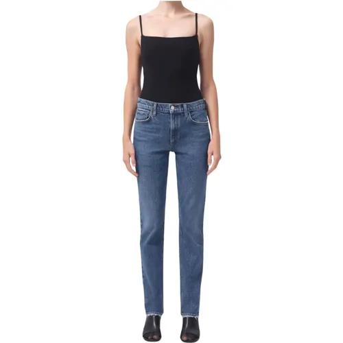 Lyle Low Rise Slim Jeans , female, Sizes: W28, W26, W30 - Agolde - Modalova