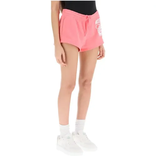 Sportliche Shorts mit Teddy-Print , Damen, Größe: S - Moschino - Modalova