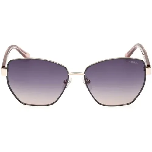 Metal Sunglasses for Women , female, Sizes: 56 MM - Guess - Modalova