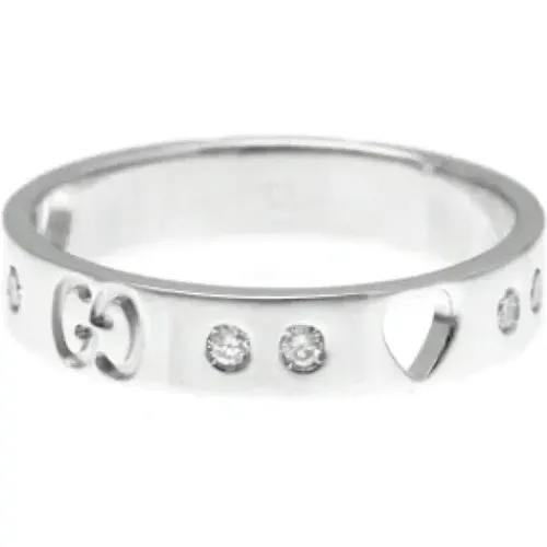 Pre-owned Silver rings , female, Sizes: ONE SIZE - Gucci Vintage - Modalova