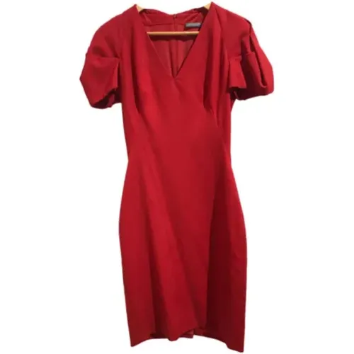 Pre-owned Wool dresses , female, Sizes: ONE SIZE - Alexander McQueen Pre-owned - Modalova