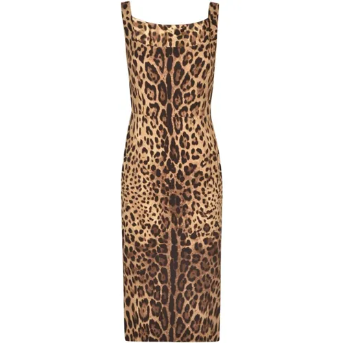 Women's Clothing Dress Leo New Aw23 , female, Sizes: S, XL, XS - Dolce & Gabbana - Modalova