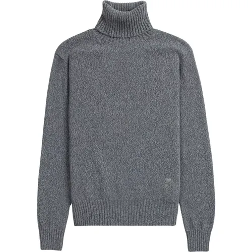 Jersey Turtleneck Sweaters , Herren, Größe: L - Ami Paris - Modalova