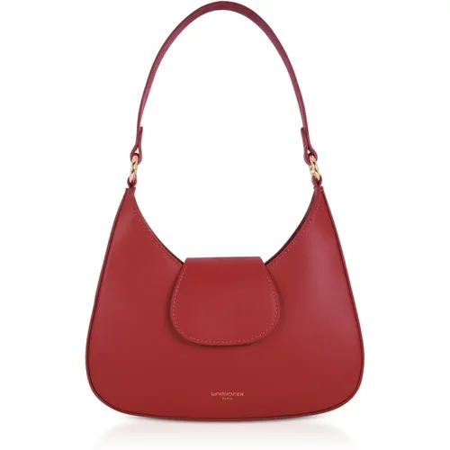 Obolo Leather Shoulder Bag , female, Sizes: ONE SIZE - Le Parmentier - Modalova