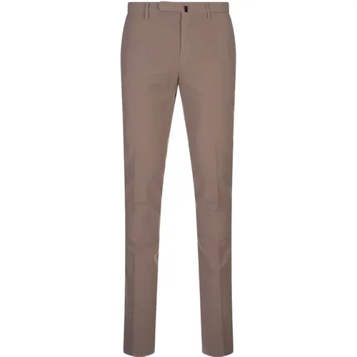 Slim Fit Doeskin Trousers Grey , male, Sizes: XL, 2XL, L, 3XL - Incotex - Modalova