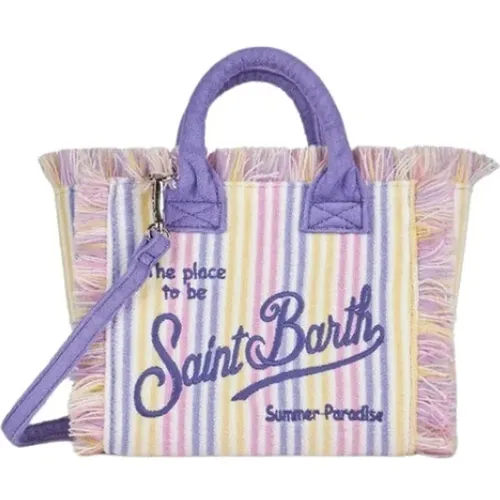 Striped Terry Beach Bag , female, Sizes: ONE SIZE - MC2 Saint Barth - Modalova