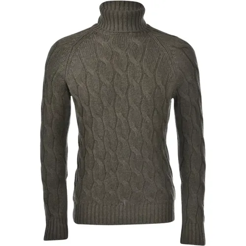 Turtle Neck Pullover in Grün , Herren, Größe: L - Gran Sasso - Modalova