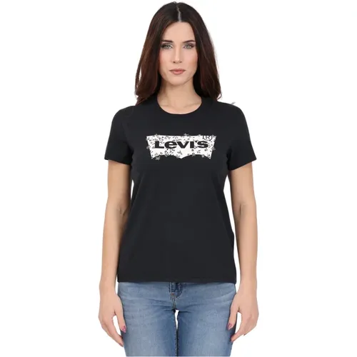 Levi's, Damen T-Shirt mit floralem Logo-Print , Damen, Größe: S - Levis - Modalova