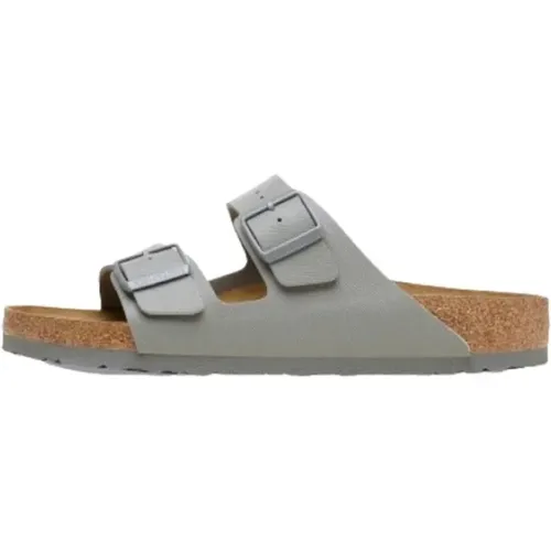 Arizona Saffiano Leather Sandals , male, Sizes: 10 UK - Birkenstock - Modalova