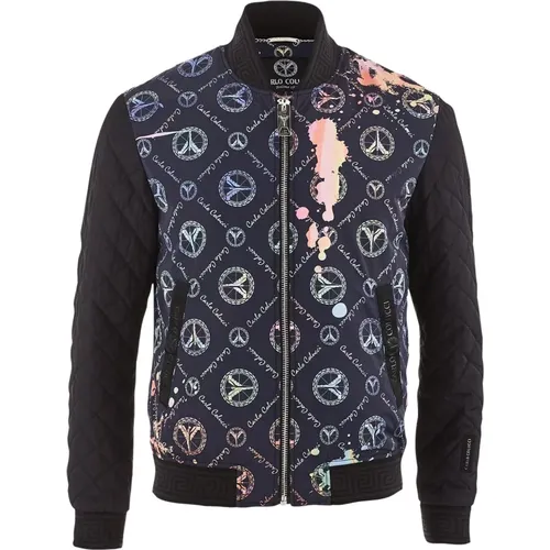 Monogram Bomber Jacket , unisex, Sizes: XS - carlo colucci - Modalova