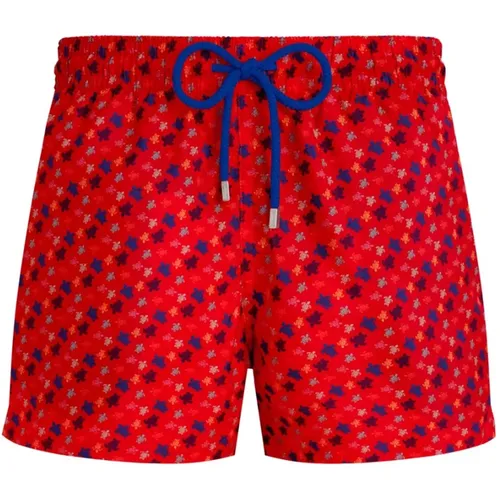 Kurze Micro Ronde Des Tortues Rainbow Badeshorts für Herren , Herren, Größe: S - Vilebrequin - Modalova