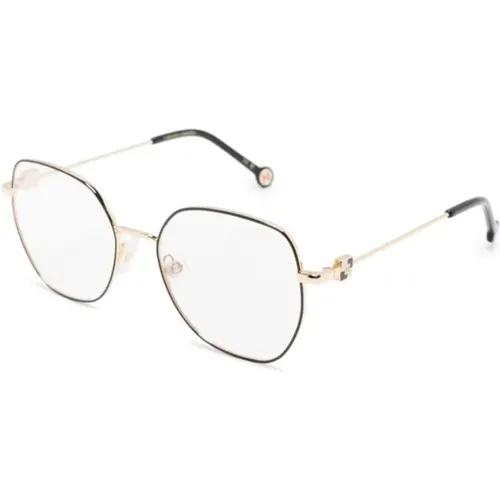 Schwarze Optische Brille Stilvoll und vielseitig , Damen, Größe: 53 MM - Carolina Herrera - Modalova