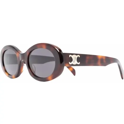 Braun/Havanna Sonnenbrille , Damen, Größe: 52 MM - CELINE - Modalova