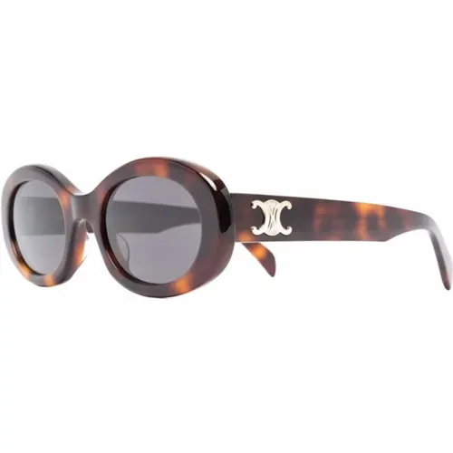 Braun/Havanna Sonnenbrille , Damen, Größe: 52 MM - Celine - Modalova