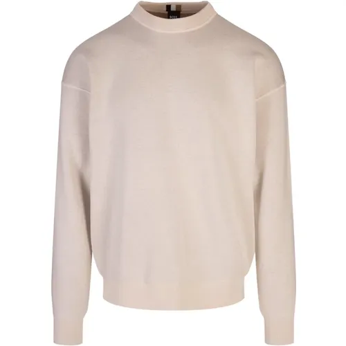 Brauner Pullover H-Daero Regular Fit , Herren, Größe: L - Hugo Boss - Modalova