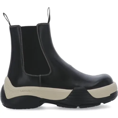 Leather Ankle Boots for Men , male, Sizes: 6 UK, 7 UK, 10 UK, 9 UK, 11 UK, 8 UK - Lanvin - Modalova