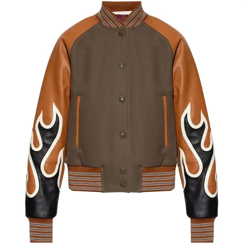 Bomber jacket , female, Sizes: M, S - Palm Angels - Modalova