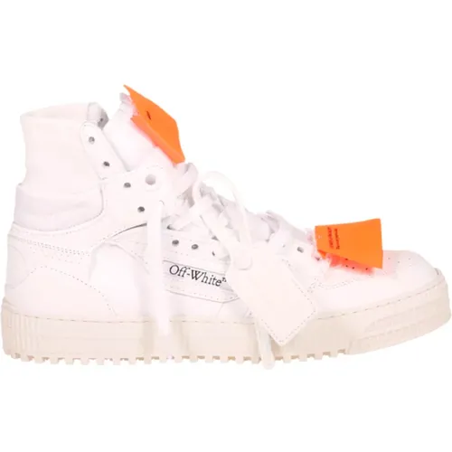 Weiß Orange Kalbsleder Sneaker Off - Off White - Modalova
