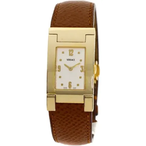 Pre-owned Yellow Gold watches , female, Sizes: ONE SIZE - Versace Pre-owned - Modalova