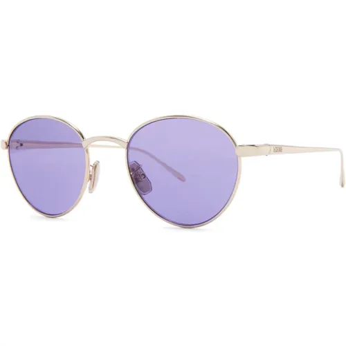 Groove Sunglasses in Gold and Purple , unisex, Sizes: 49 MM - Loewe - Modalova