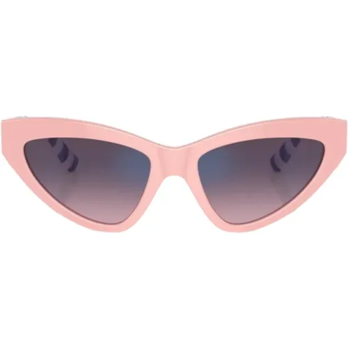 Rosa Verlaufsglas Cat-Eye Sonnenbrille , Damen, Größe: 55 MM - Dolce & Gabbana - Modalova