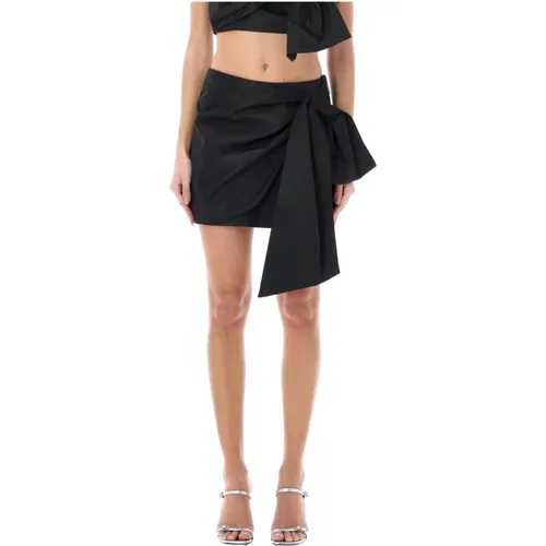 Taffeta Mini Skirt , female, Sizes: S - Msgm - Modalova