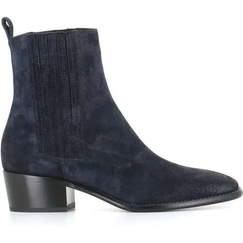 Suede Elasticated Ankle Boots , female, Sizes: 4 UK, 4 1/2 UK, 5 UK, 5 1/2 UK, 6 UK - Sartore - Modalova