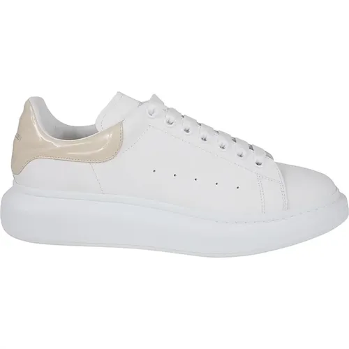 Weiße Oversized Ledersneakers , Herren, Größe: 41 1/2 EU - alexander mcqueen - Modalova