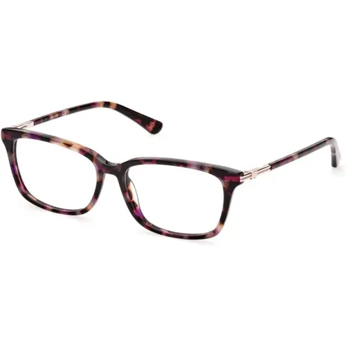 Rectangular Clear Lens Eyeglasses , female, Sizes: 55 MM - Guess - Modalova