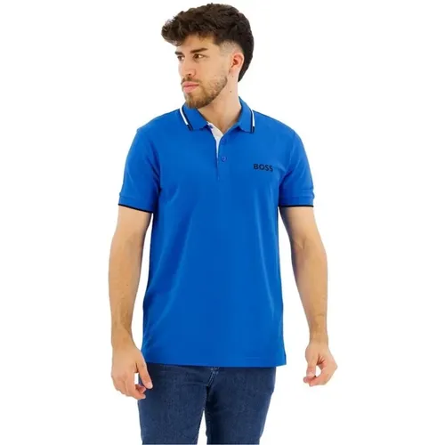 Stretch Paddy Pro Polo - Blau , Herren, Größe: L - Hugo Boss - Modalova