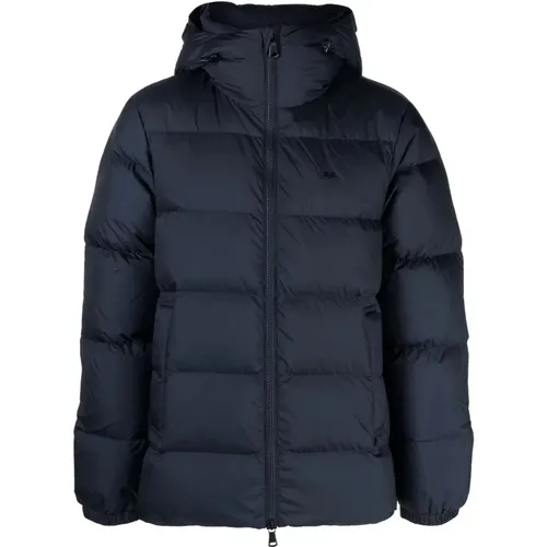 Blaue Puffer Daunenjacke Casual Stil , Herren, Größe: M - J.LINDEBERG - Modalova