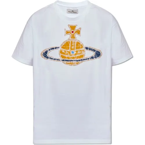 ‘Time Machine’ T-shirt with print , male, Sizes: 2XL - Vivienne Westwood - Modalova