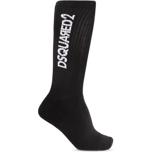 Socken mit Logo , Herren, Größe: L - Dsquared2 - Modalova