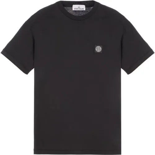 T-shirts and Polos with Slim Fit , male, Sizes: M - Stone Island - Modalova