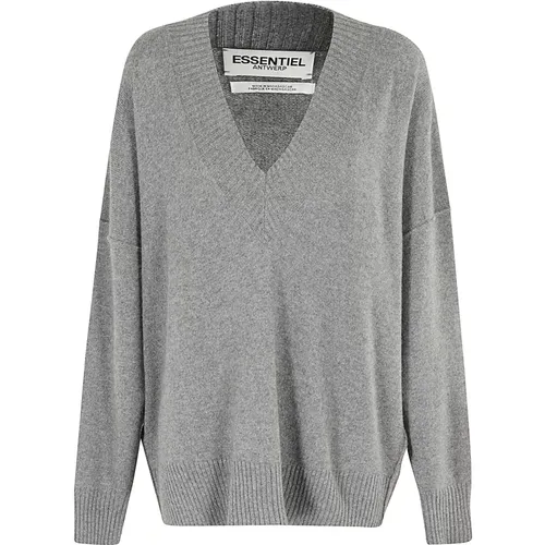 Oversized Knitted Pullover , female, Sizes: S - Essentiel Antwerp - Modalova