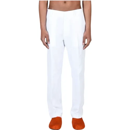 Cotton Linen Blend Casual Trousers , male, Sizes: 2XL, L, S, XL, M - Seafarer - Modalova