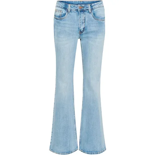 High Bootcut Jeans Light Retro , female, Sizes: W29 L30, W31 L30, W27 L30, W28 L32, W31 L32, W32 L30, W27 L32, W30 L30, W35 L30, W32 L32, W33 L30, W24 - My Essential Wardrobe - Modalova