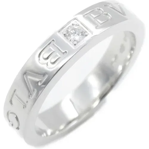 Pre-owned White Gold rings , female, Sizes: ONE SIZE - Bvlgari Vintage - Modalova